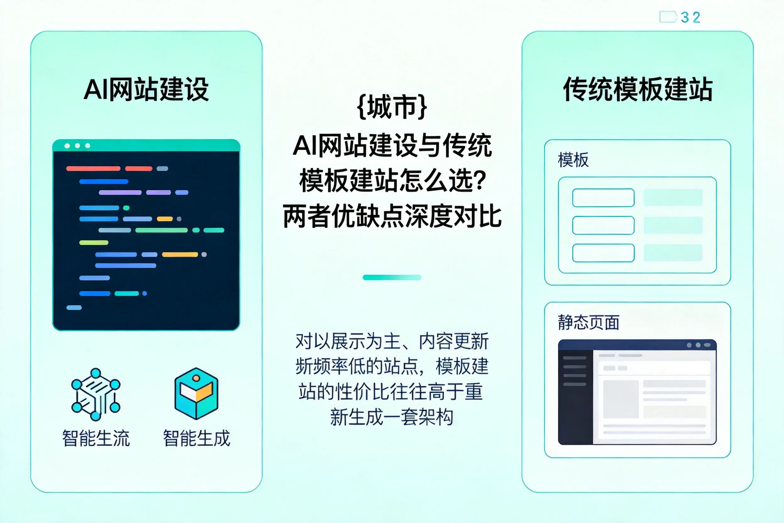 滁州AI网站建设与传统模板建站怎么选？两者优缺点深度对比