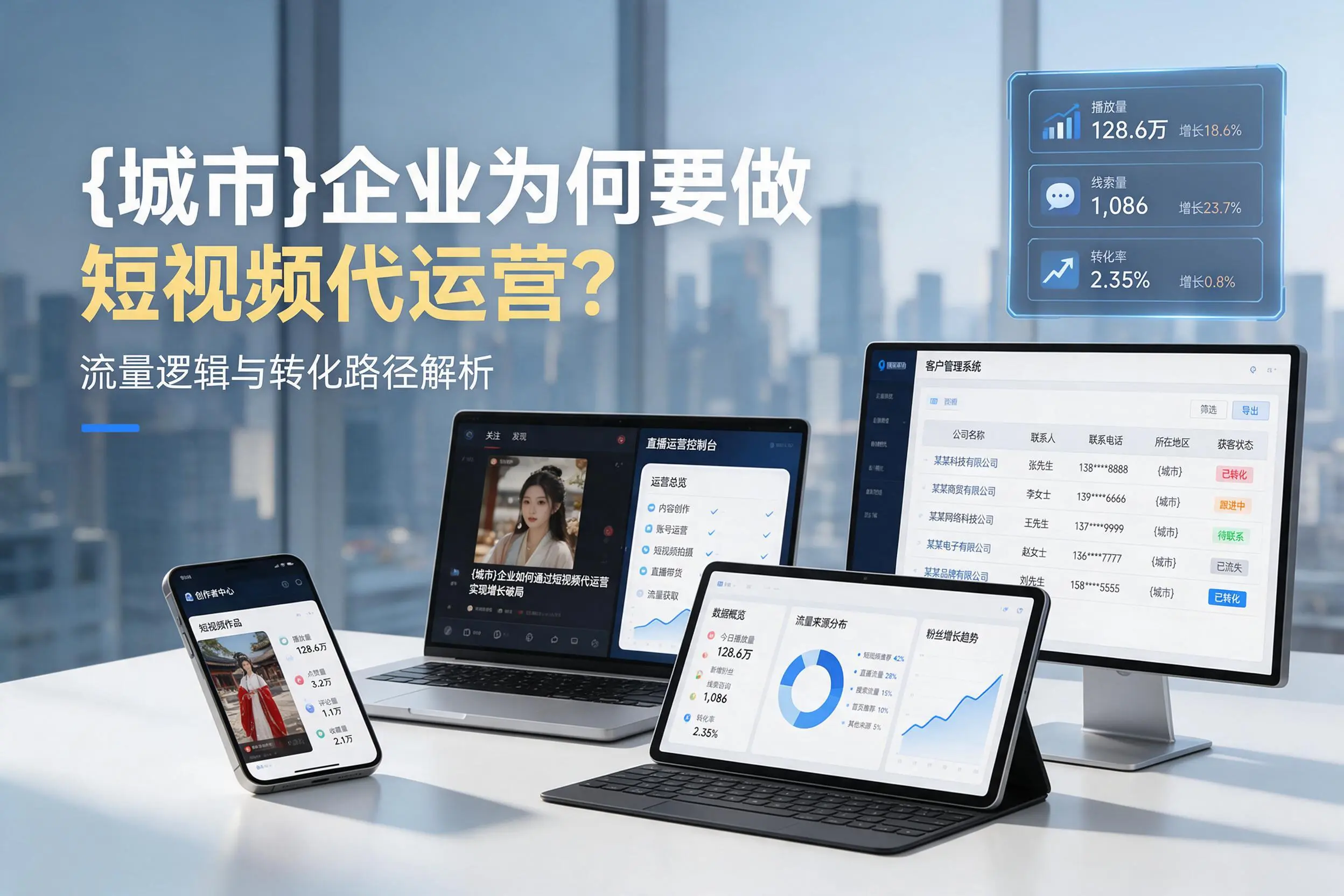滁州企业为何要做短视频代运营？流量逻辑与转化路径解析