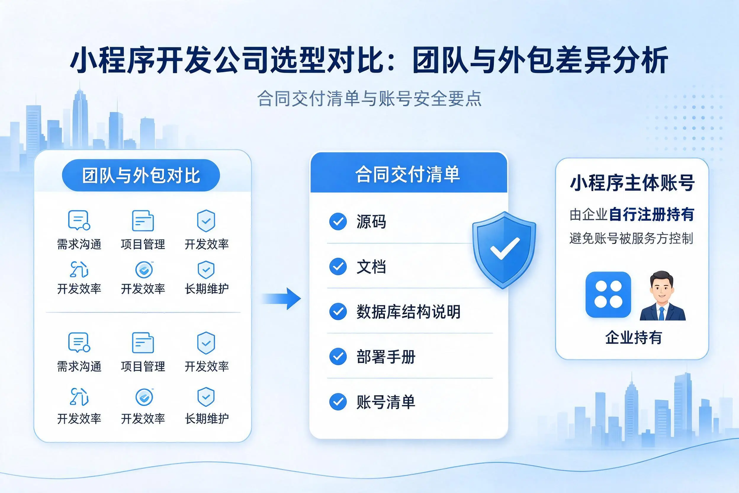 滁州小程序开发公司选型对比：团队与外包差异分析