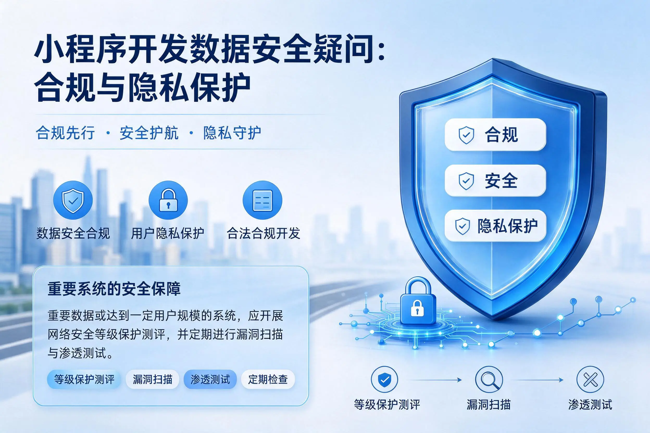 滁州小程序开发数据安全疑问：合规与隐私保护