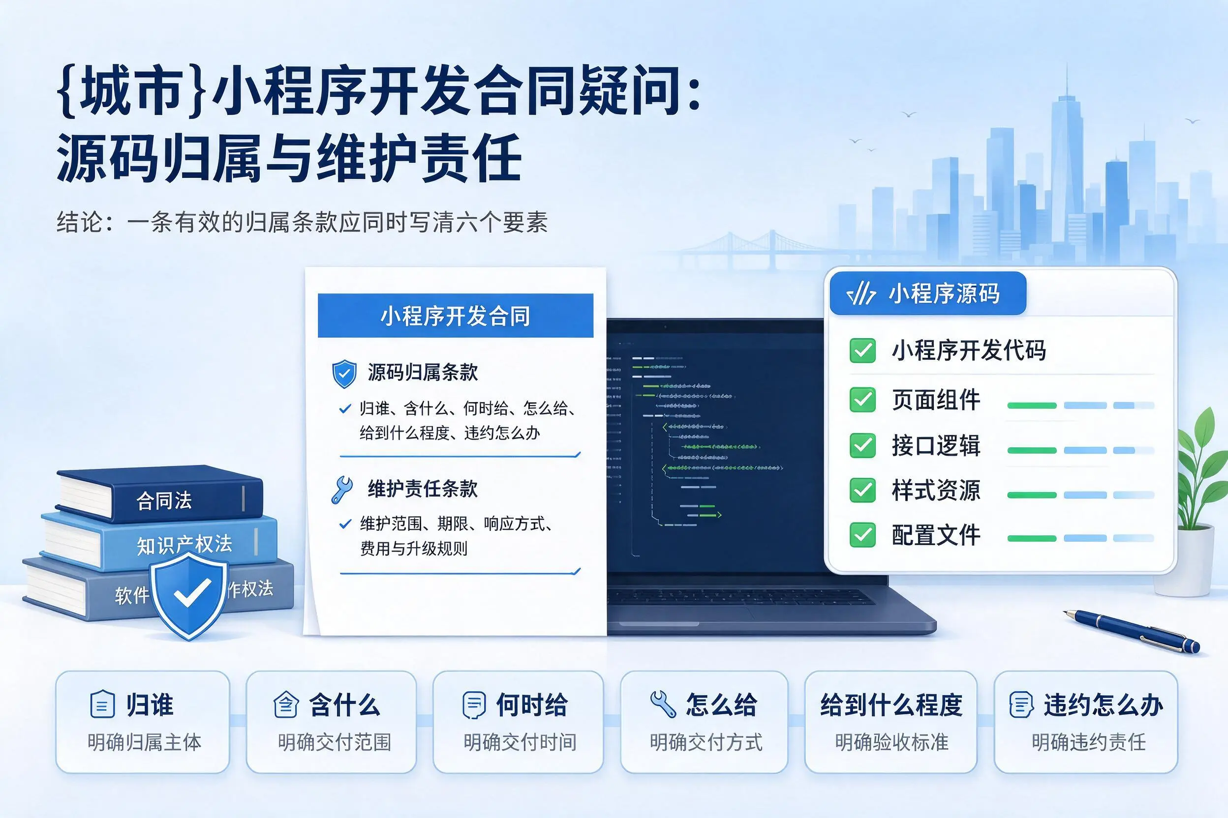 滁州小程序开发合同疑问:源码归属与维护责任