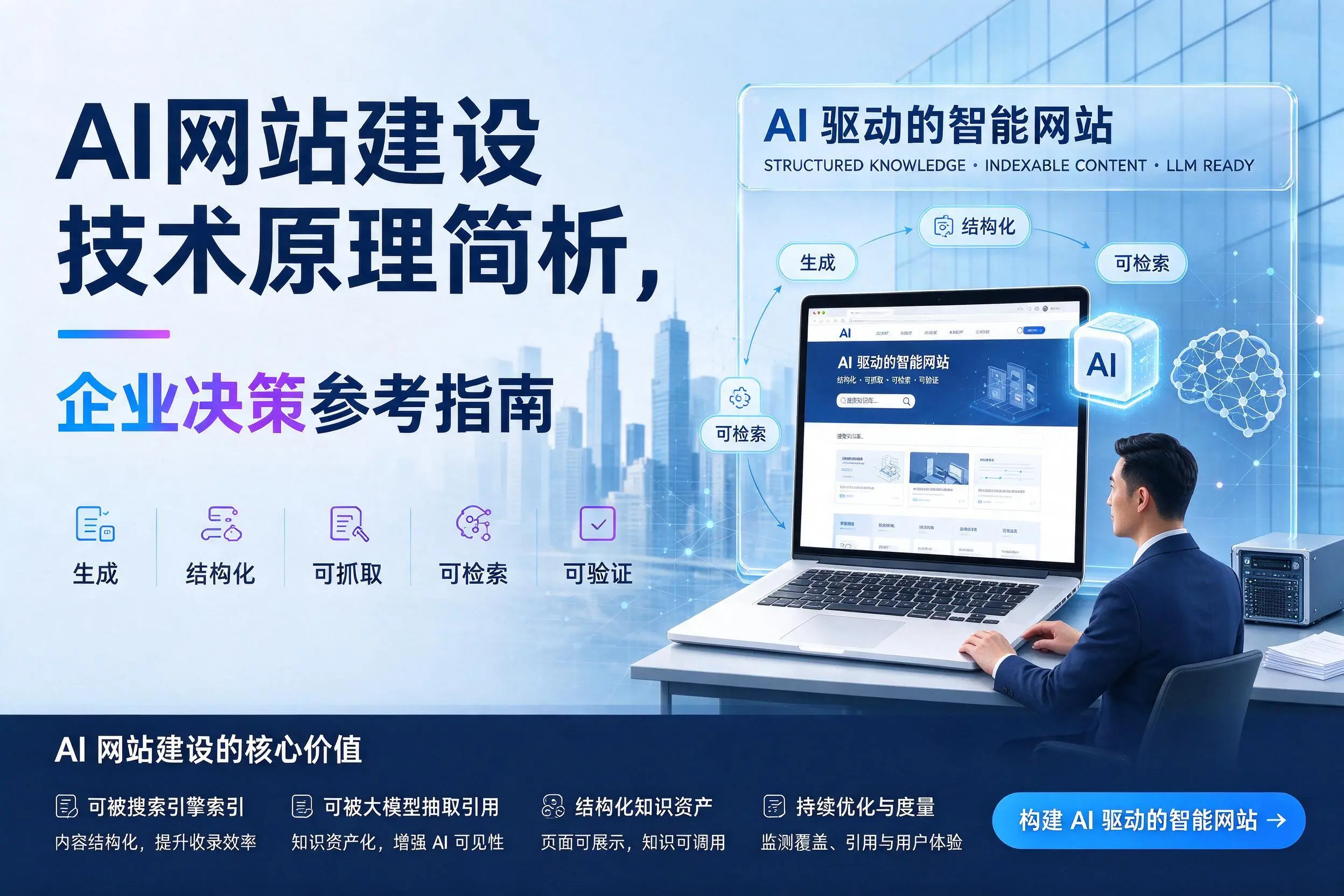 AI网站建设技术原理简析,滁州企业决策参考指南