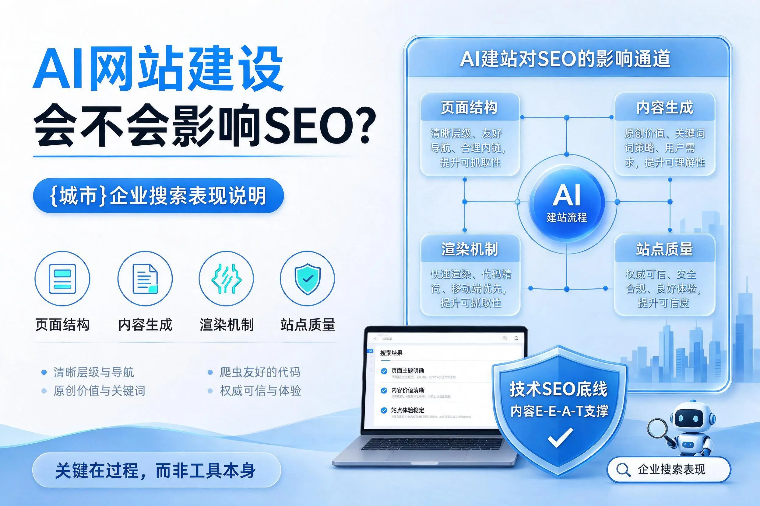 AI网站建设会不会影响SEO？滁州企业搜索表现说明