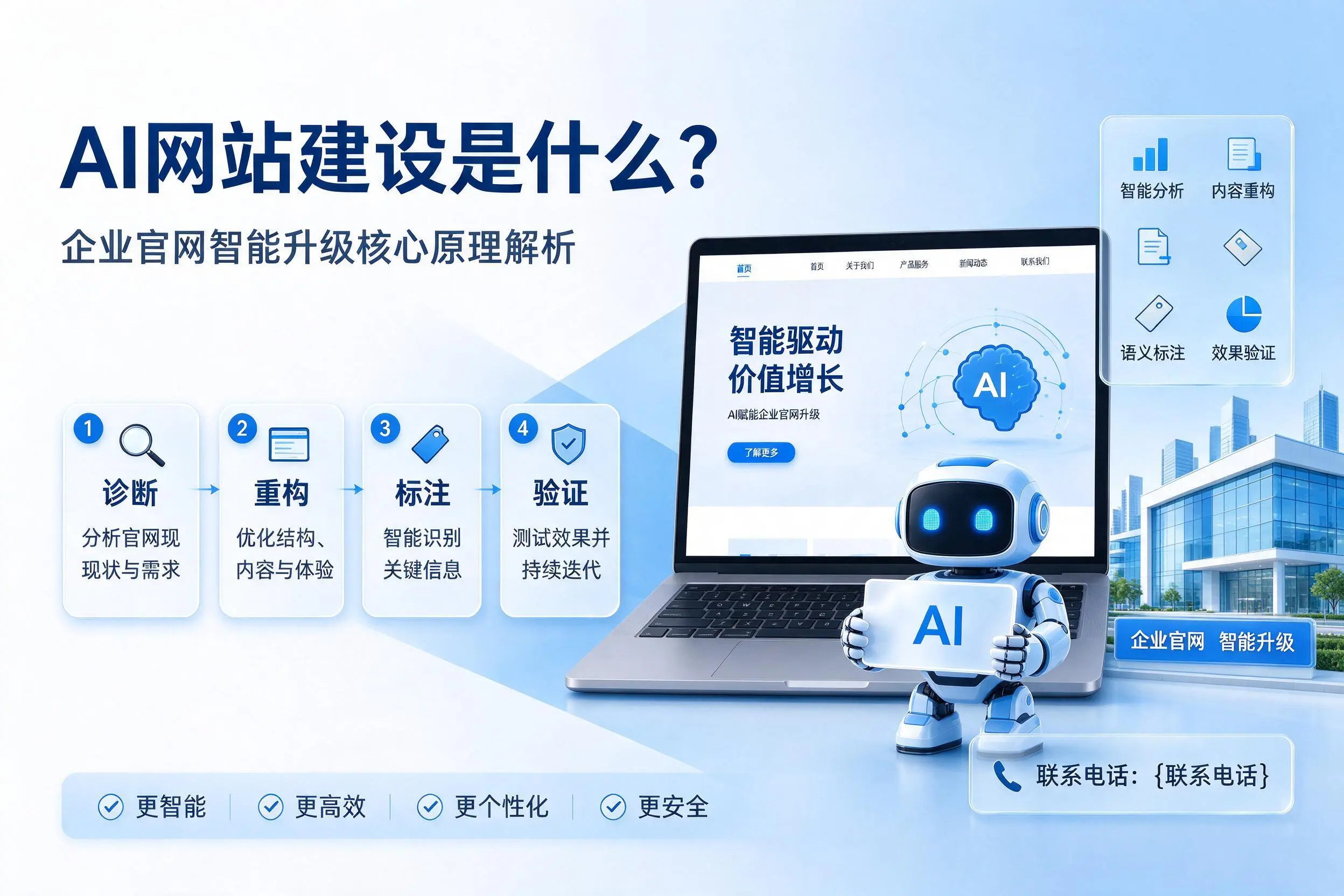 AI网站建设是什么?滁州企业官网智能升级核心原理解析