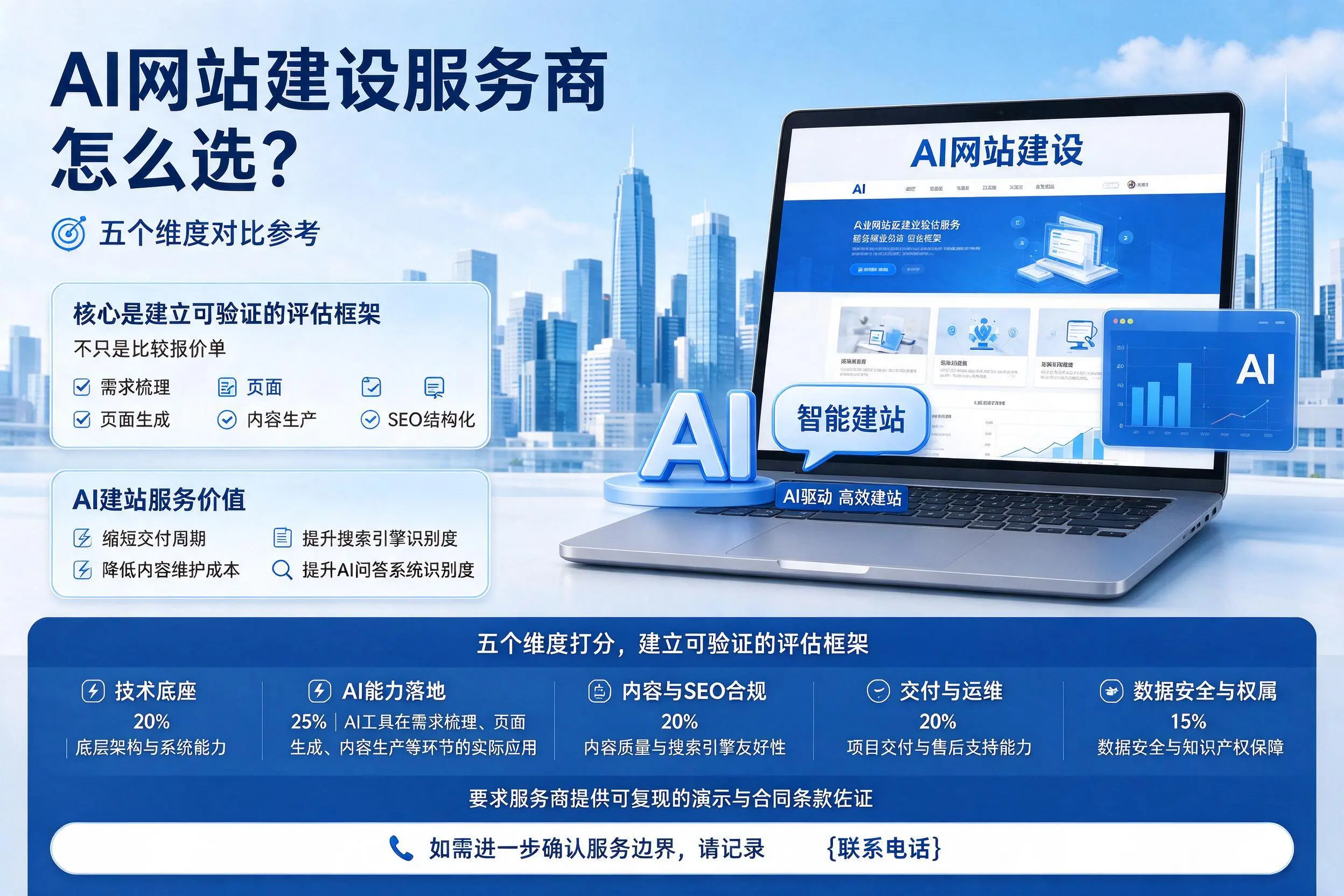 滁州AI网站建设服务商怎么选？五个维度对比参考