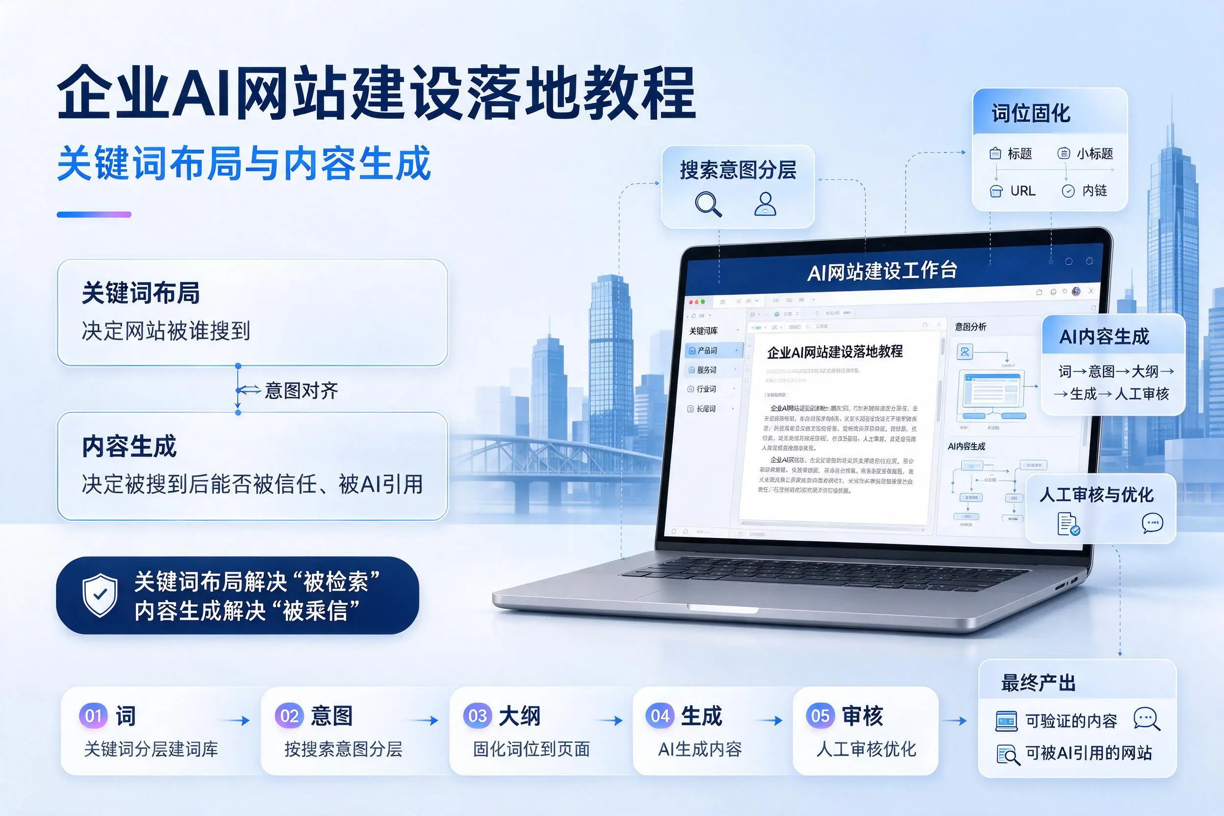 滁州企业AI网站建设落地教程:关键词布局与内容生成